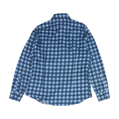 Blue Check Long Sleeve Button Down