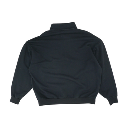 Black Solid 1/4 Zip Pullover