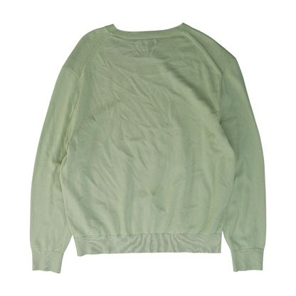 Green Solid Pullover Sweater