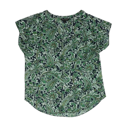 Green Abstract Blouse