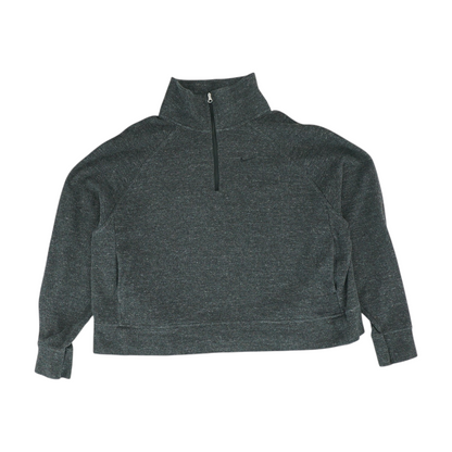 Gray Plus Solid 1/4 Zip Pullover