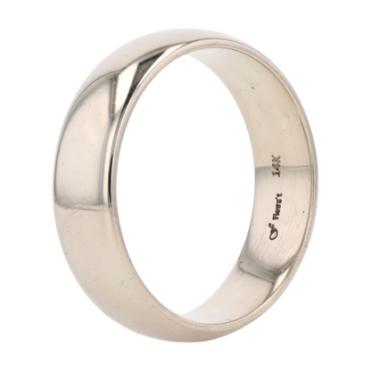 14K White Gold Band