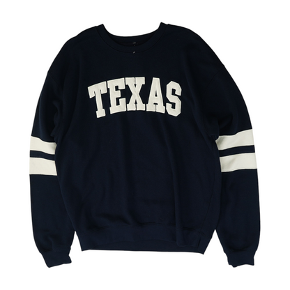 Navy Solid Sweatshirt Pullover