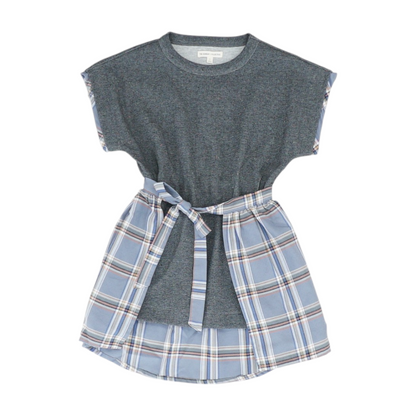 Gray Plaid Dress
