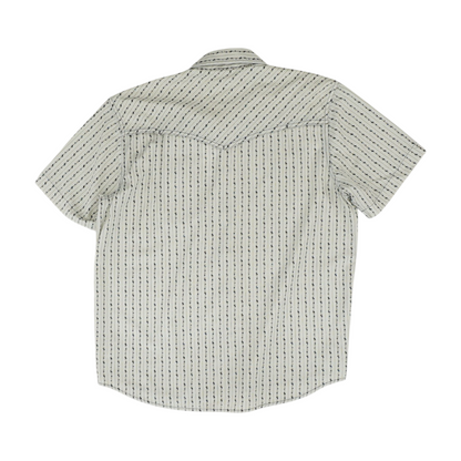 Cream Floral Short Sleeve Button Down