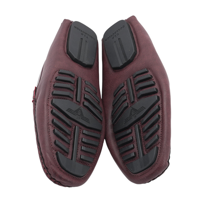 Maroon Slip-On Dress Shoes