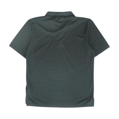 Black Solid Short Sleeve Polo