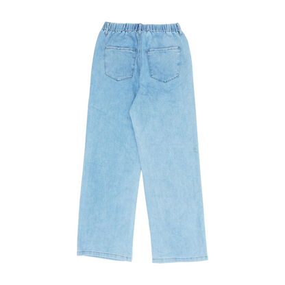 Blue Wide Leg Jeans