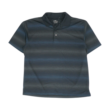 Black Striped Short Sleeve Polo