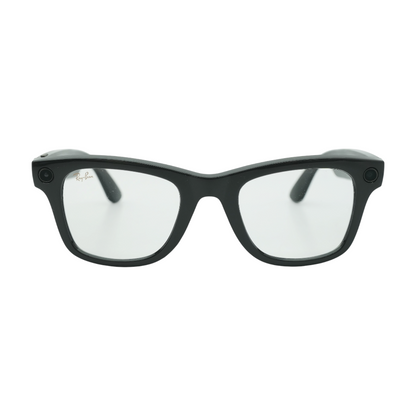 Black Wayfarer Smart Glasses