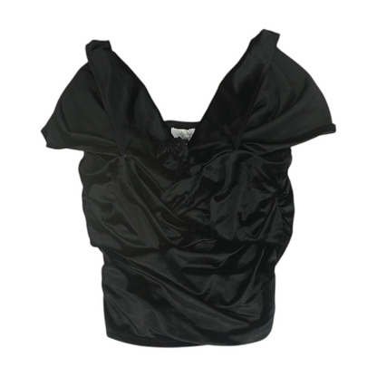 Black Cropped Blouse