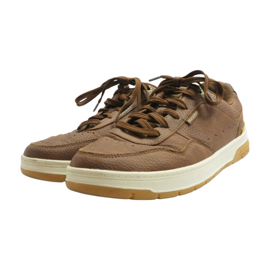 Brown Lace-Up Casual Shoes