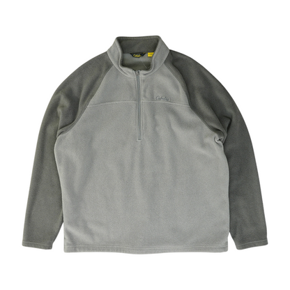 Gray Solid 1/4 Zip Pullover