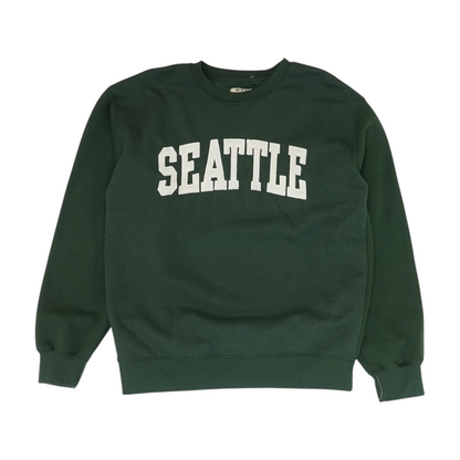 Green Solid Sweatshirt Pullover