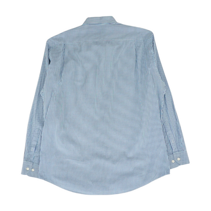 Blue Plaid Long Sleeve Button Down