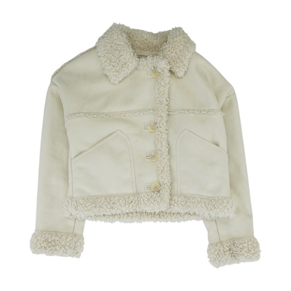 Beige Solid Jacket