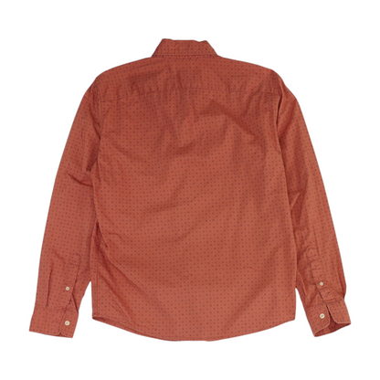 Coral Print Long Sleeve Button Down