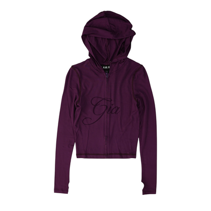 Purple Solid Active Jacket