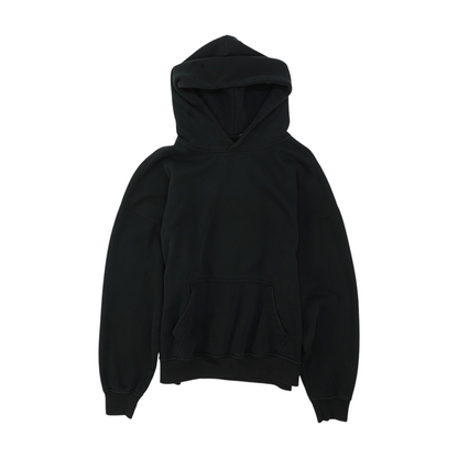 Black Solid Hoodie Pullover