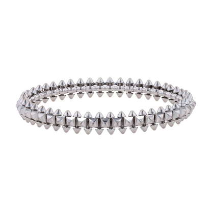 18K White Gold Bangle Bracelet