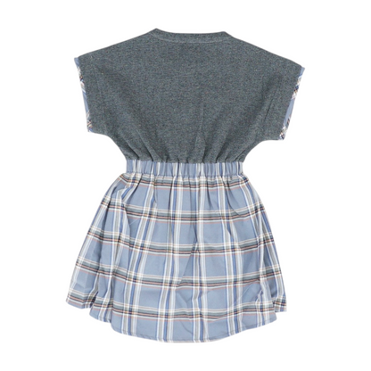 Gray Plaid Dress