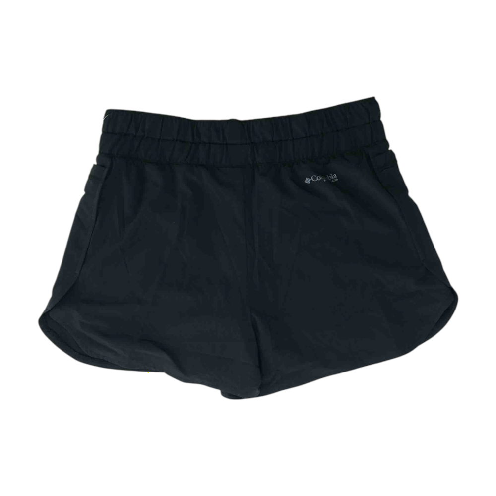 Black Solid Active Shorts