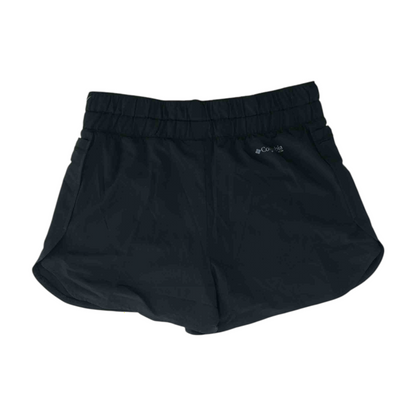 Black Solid Active Shorts