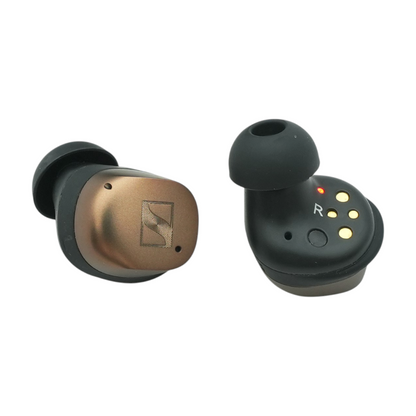 Brown Momentum True Wireless 4 Wireless Earbuds