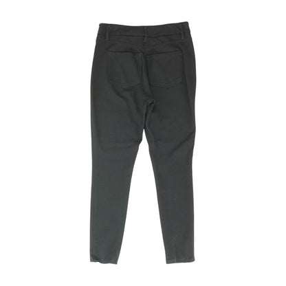 Black Solid Five Pocket Pants