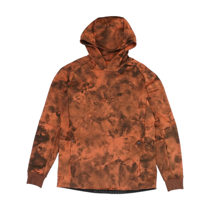 Orange Tie-Dye Hoodie Pullover
