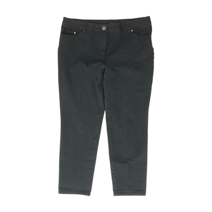 Black Solid Mid Rise Jeans