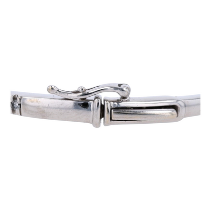 1 ctw 14K White Gold Diamond Bangle Bracelet