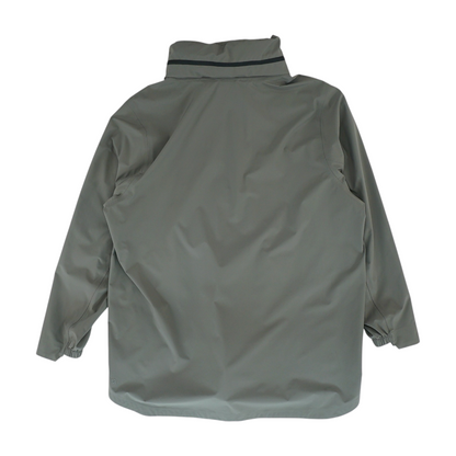 Gray Solid Rain Jacket