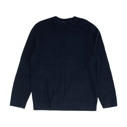 Navy Solid Pullover Sweater