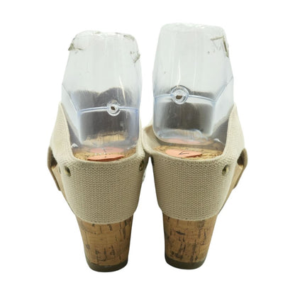Tan Wedged Sandals