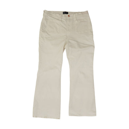 White Plus High Rise Wide Leg Jeans