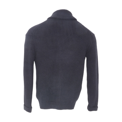 Black Solid Cardigan Sweater