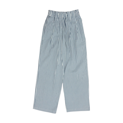 Blue Striped Wide Leg Pants