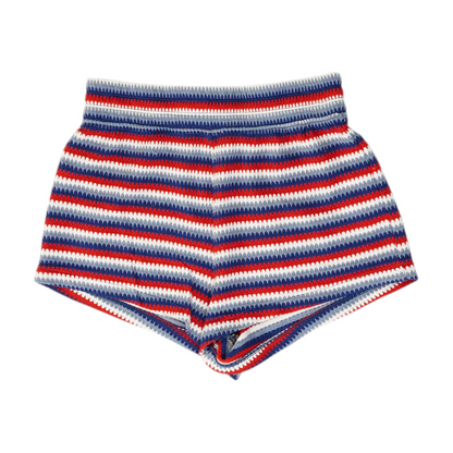 Multi Striped Knit Shorts