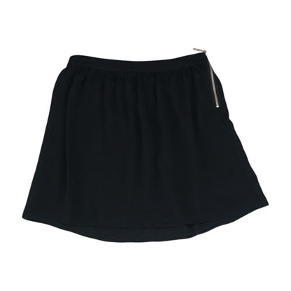 Black Solid Mini Skirt