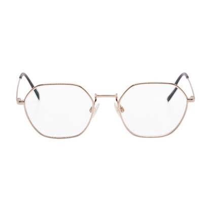 Gold Keiko M Geometric Prescription Eyewear