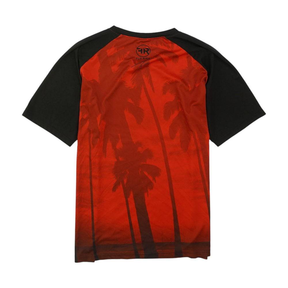 Red Color Block Active T-Shirt