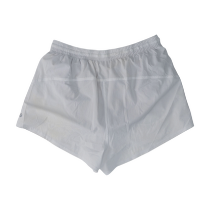 White Solid Active Shorts