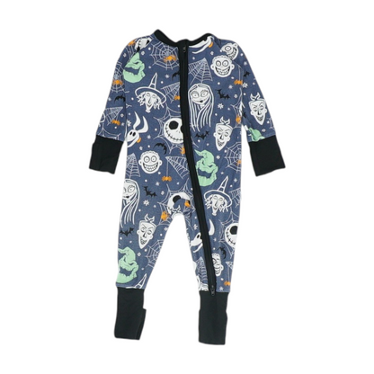 Gray Graphic One-Piece