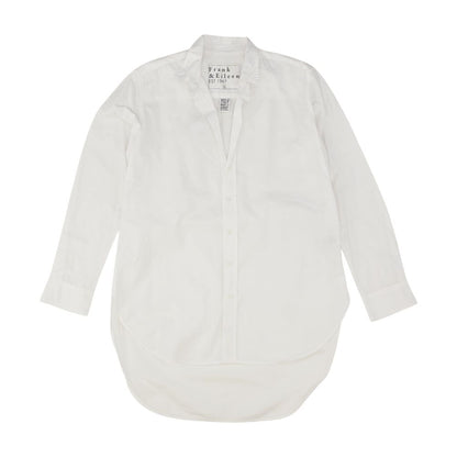 Blue Geometric Long Sleeve Button Down