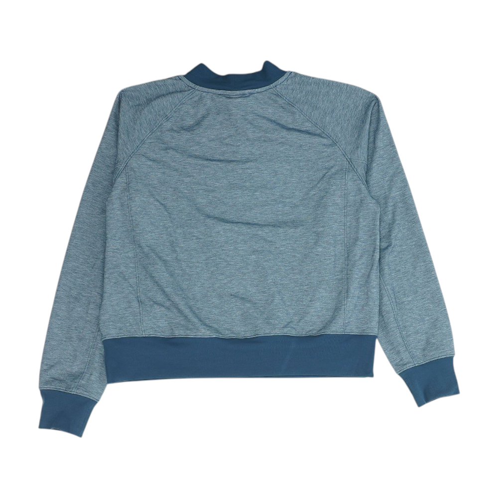 Blue Solid Sweatshirt Pullover