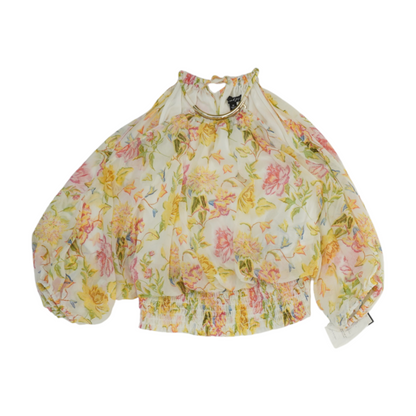 White Floral Blouse