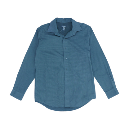 Gray Striped Long Sleeve Button Down
