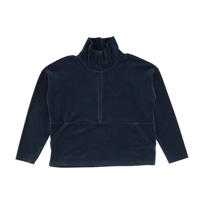 Navy Solid 1/4 Zip Pullover