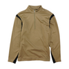 Brown Color Block 1/4 Zip Pullover